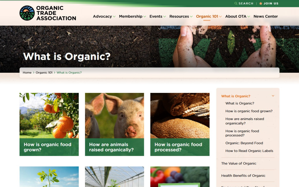 OTA - What is Organic